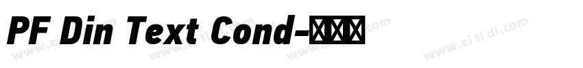 PF Din Text Cond字体转换